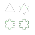 Koch snowflake four iterations.png